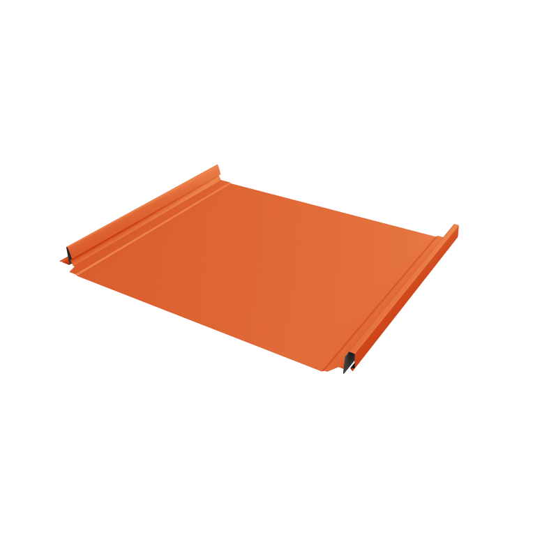 Кликфальц Pro Grand Line 0,45 PE с пленкой на замках RAL 2004 оранжевый