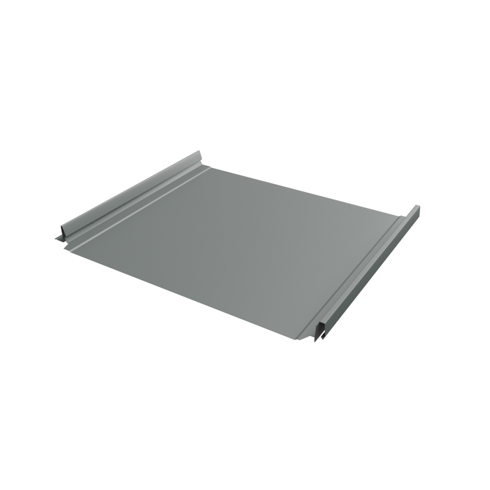 Кликфальц Pro Grand Line 0,45 PE с пленкой на замках RAL 7005 мышино-серый