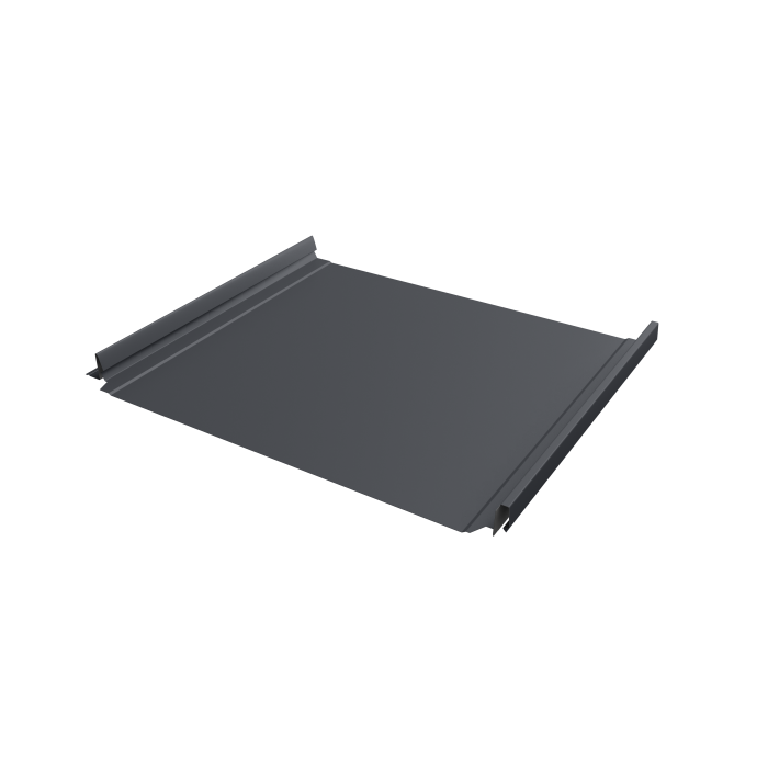 Кликфальц Pro Grand Line 0,5 Rooftop Бархат с пленкой на замках RAL 7024 мокрый асфальт