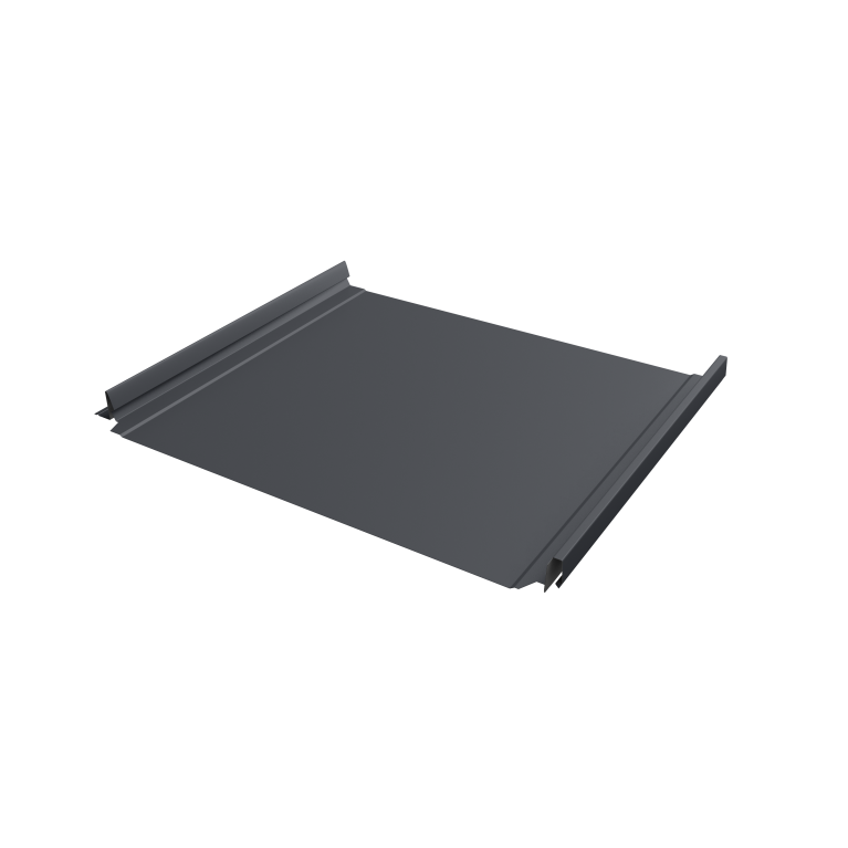 Кликфальц Pro Grand Line 0,5 Rooftop Бархат с пленкой на замках RAL 7024 мокрый асфальт