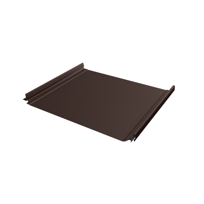 Кликфальц Pro Grand Line 0,5 Satin Matt с пленкой на замках RAL 8017 шоколад