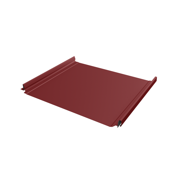 Кликфальц Pro Grand Line 0,5 Satin с пленкой на замках RAL 3011 коричнево-красный