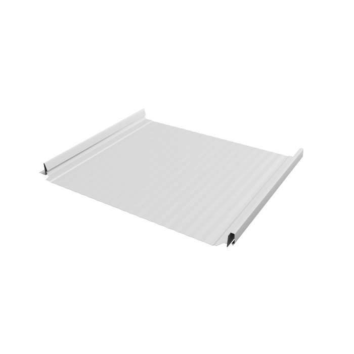 Кликфальц Pro Gofr Grand Line 0,45 Drap TX с пленкой на замках RAL 9003 сигнальный белый