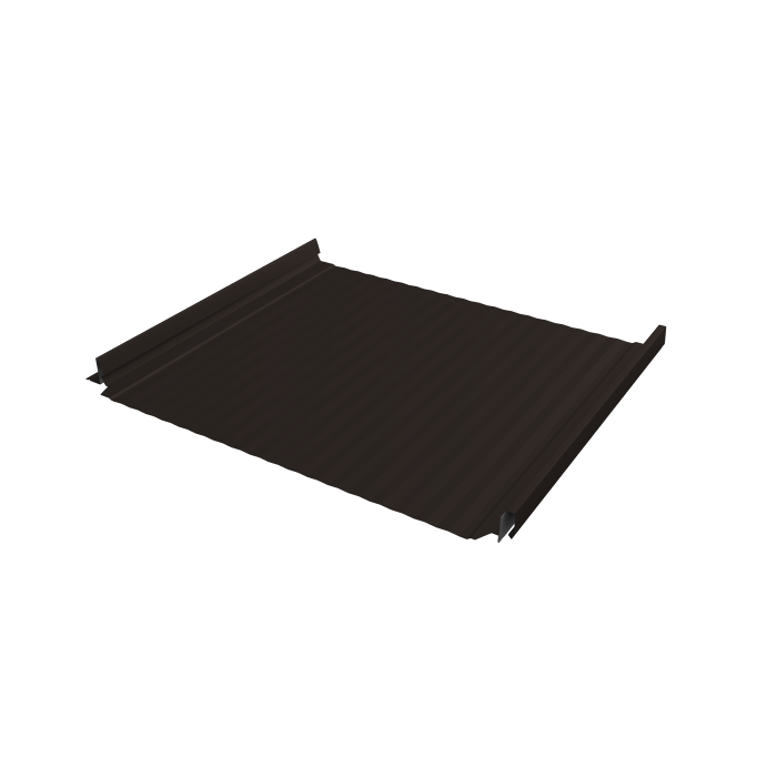 Кликфальц Pro Gofr Grand Line 0,5 Rooftop Бархат с пленкой на замках RR 32 темно-коричневый