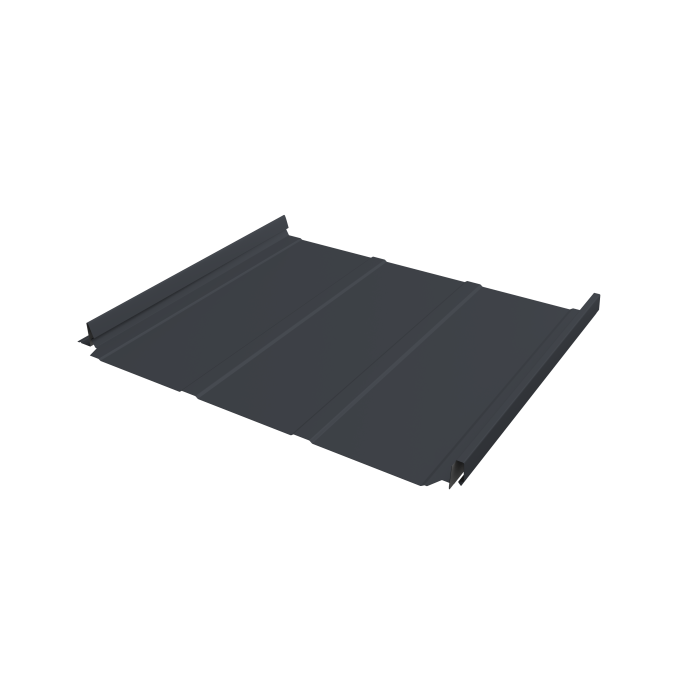 Кликфальц Pro Line Grand Line 0,45 Drap с пленкой на замках RAL 7024 мокрый асфальт