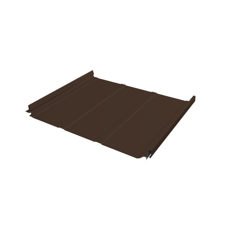 Кликфальц Pro Line Grand Line 0,45 Drap TR с пленкой на замках RAL 8017 шоколад