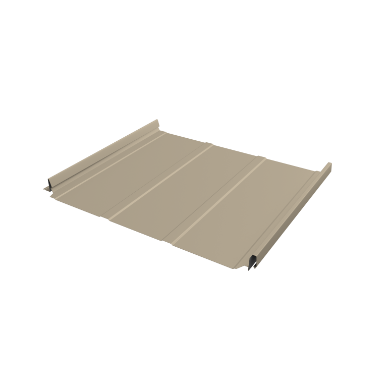 Кликфальц Pro Line Grand Line 0,45 Drap TX с пленкой на замках RAL 1015 светлая слоновая кость