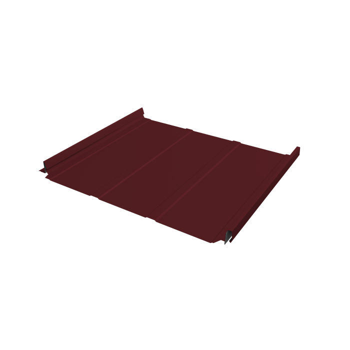 Кликфальц Pro Line Grand Line 0,45 Drap TX с пленкой на замках RAL 3005 красное вино