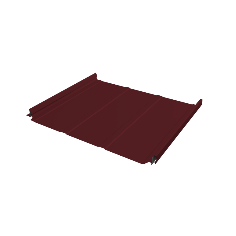 Кликфальц Pro Line Grand Line 0,45 Drap TX с пленкой на замках RAL 3005 красное вино