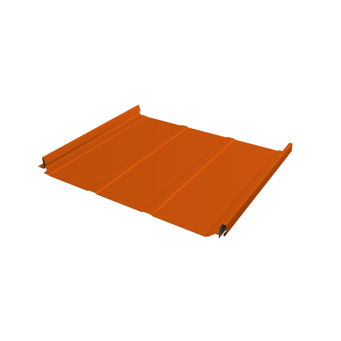 Кликфальц Pro Line Grand Line 0,45 PE с пленкой на замках RAL 2004 оранжевый