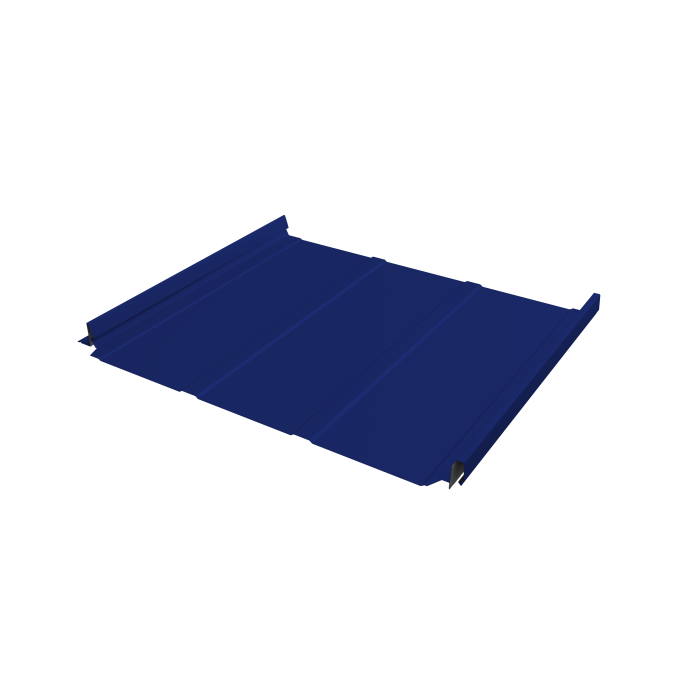 Кликфальц Pro Line Grand Line 0,45 PE с пленкой на замках RAL 5002 ультрамариново-синий