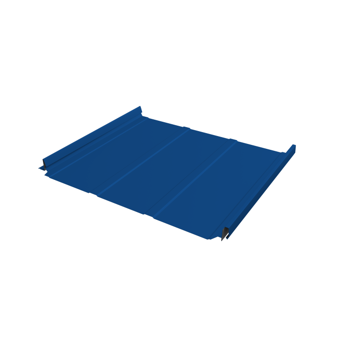 Кликфальц Pro Line Grand Line 0,45 PE с пленкой на замках RAL 5005 сигнальный синий