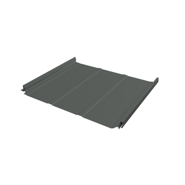 Кликфальц Pro Line Grand Line 0,45 PE с пленкой на замках RAL 7005 мышино-серый