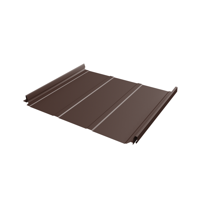 Кликфальц Pro Line Grand Line 0,5 Atlas X с пленкой на замках RAL 8017 шоколад