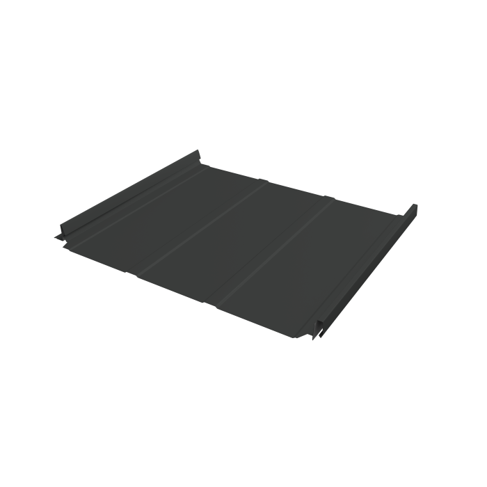 Кликфальц Pro Line Grand Line 0,5 GreenCoat Pural BT, matt с пленкой на замках RR2H3 (RAL 7016 антрацитово-серый)