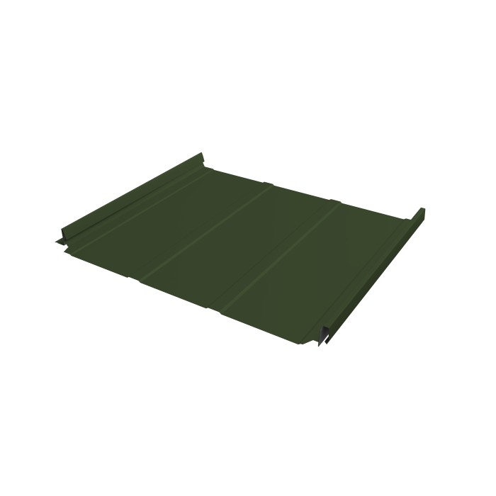 Кликфальц Pro Line Grand Line 0,5 Satin Matt TX с пленкой на замках RAL 6020 хромовая зелень