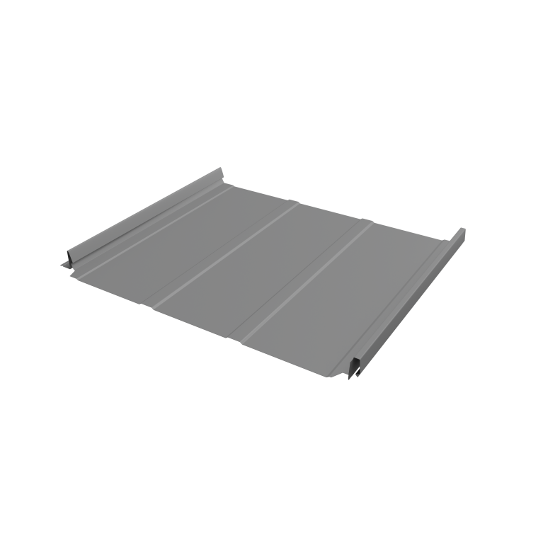 Кликфальц Pro Line Grand Line 0,5 Satin с пленкой на замках RAL 9006 бело-алюминиевый