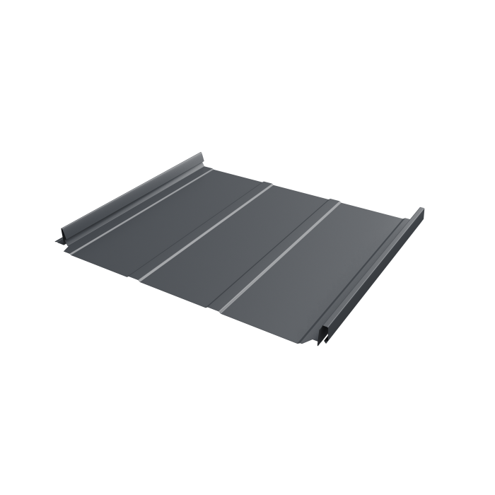 Кликфальц Pro Line Grand Line 0,5 Velur X с пленкой на замках RAL 7024 мокрый асфальт