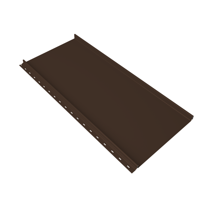 Кликфальц mini Grand Line 0,5 Satin Matt TX с пленкой на замках RAL 8017 шоколад