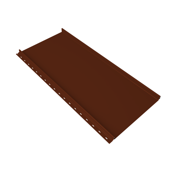 Кликфальц mini Grand Line 0,5 Satin с пленкой на замках RAL 3009 оксидно-красный