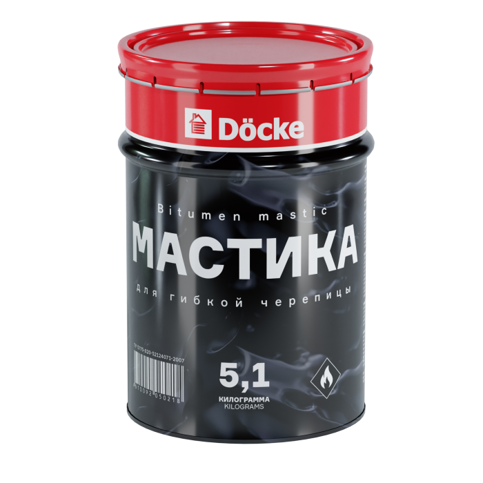 Мастика Docke для гибкой черепицы 5л (5,1кг)