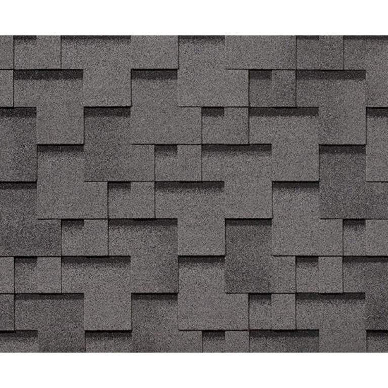 Черепица гибкая RoofShield Фемили Эко Лайт Модерн серый с оттенением