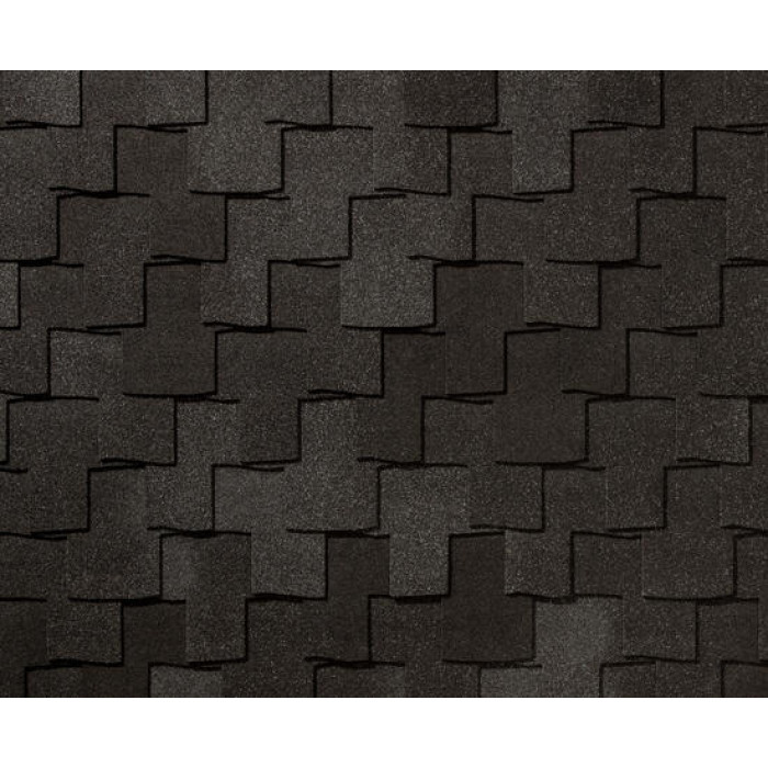 Черепица гибкая RoofShield Премиум Фьюжн черный янтарь