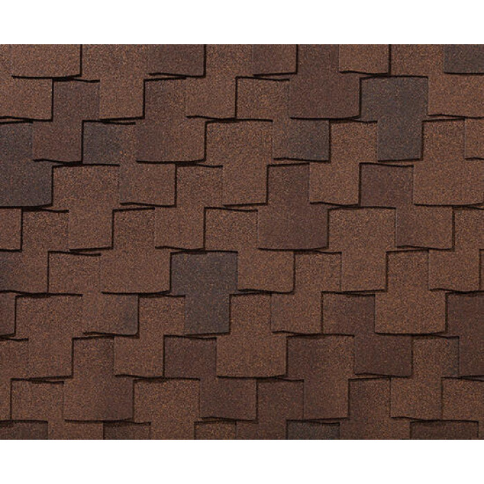 Черепица гибкая RoofShield Премиум Фьюжн мускатный орех