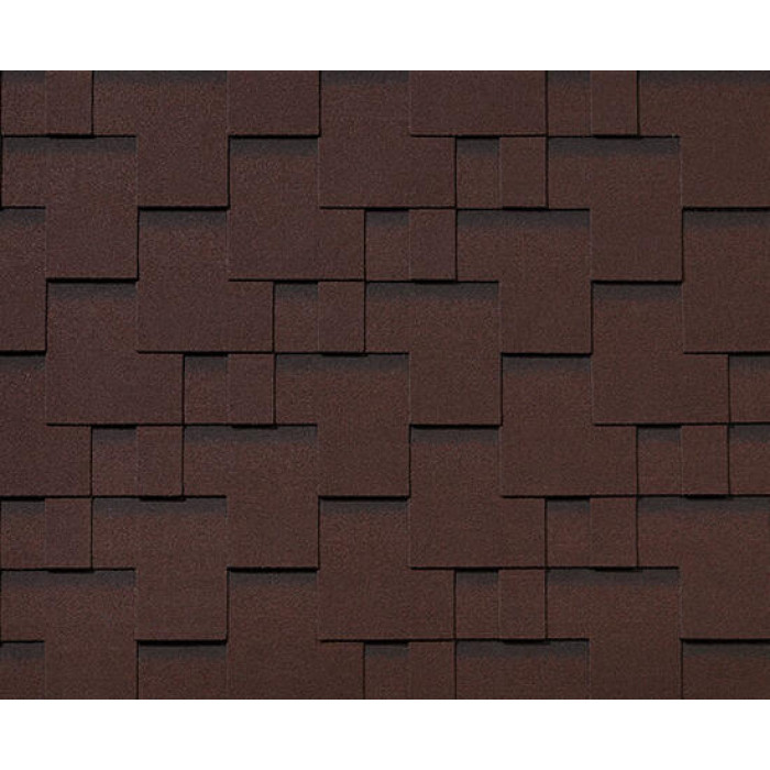 Черепица гибкая RoofShield Премиум Модерн каштан