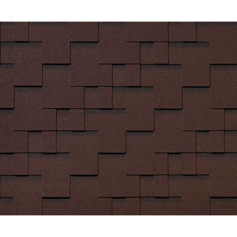 Черепица гибкая RoofShield Премиум Модерн каштан