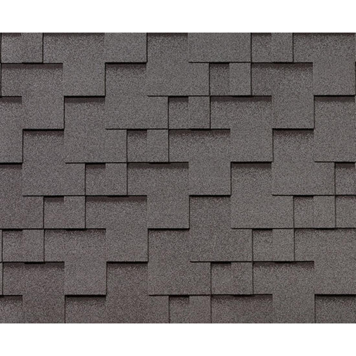 Черепица гибкая RoofShield Премиум Модерн серый с оттенением