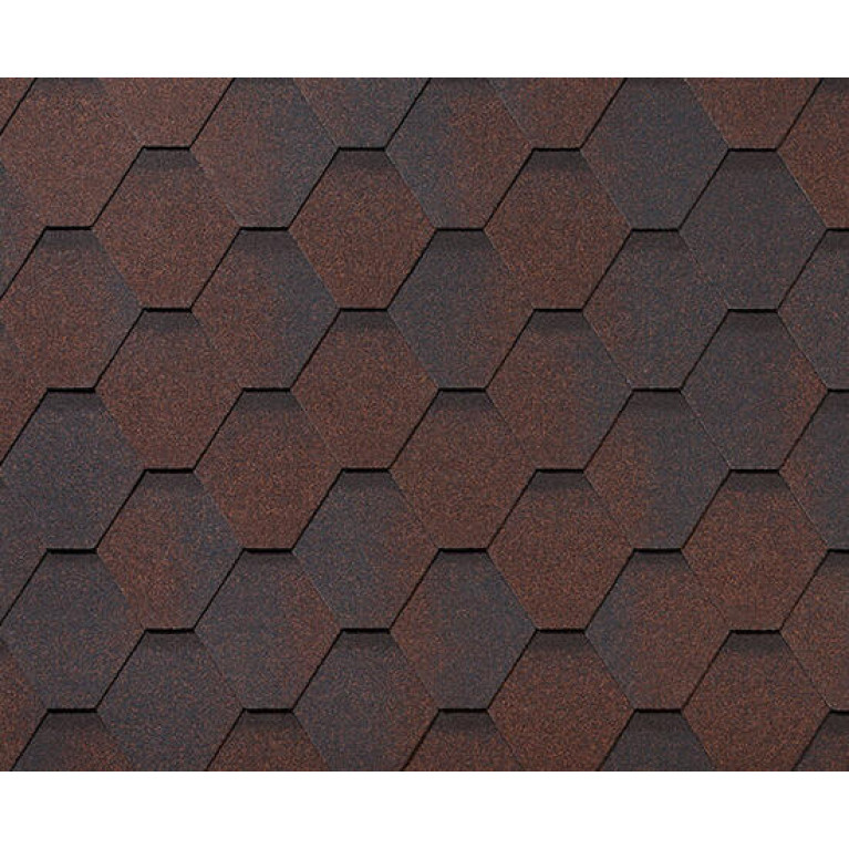 Черепица гибкая RoofShield Премиум Стандарт медный