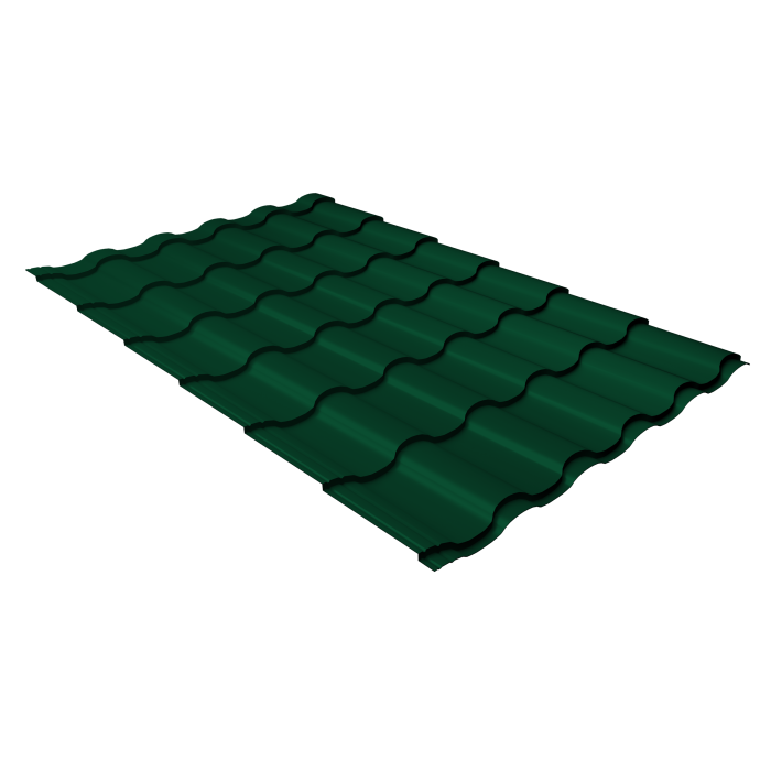 Профиль волновой "Кредо" ("Kredo") 0,5 PE RAL 6005 зеленый мох