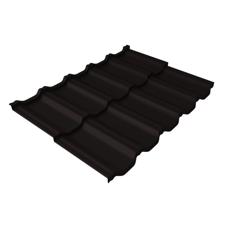 Металлочерепица "Квинта Уно" ("Kvinta Uno") 0,5 Drap TX RAL 9005 черный