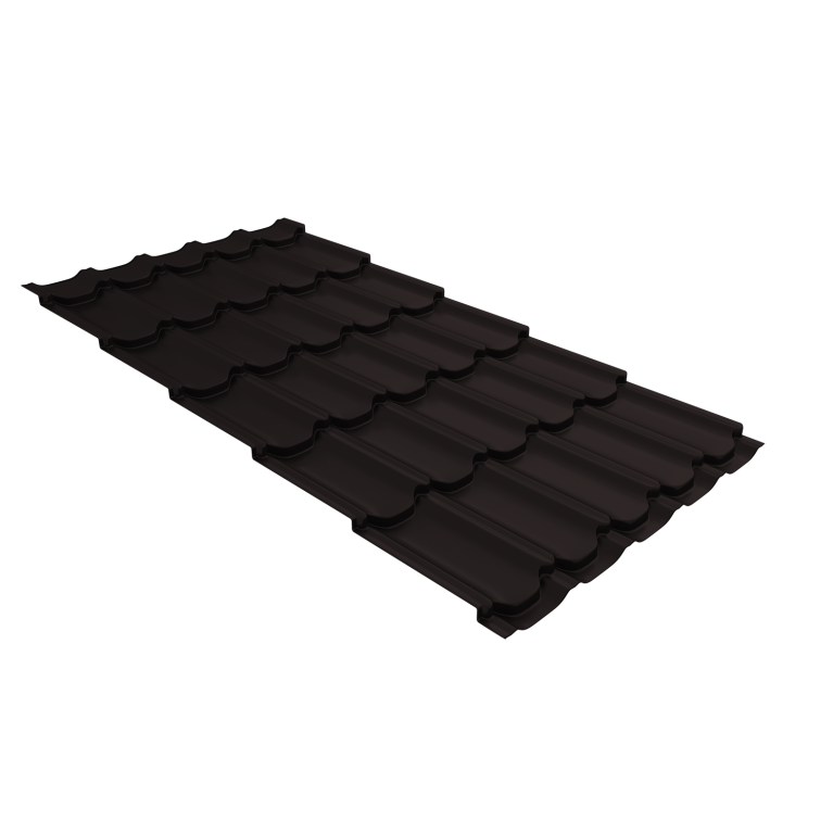 Металлочерепица "Квинта плюс" ("Kvinta plus") 0,5 Drap RAL 9005 черный