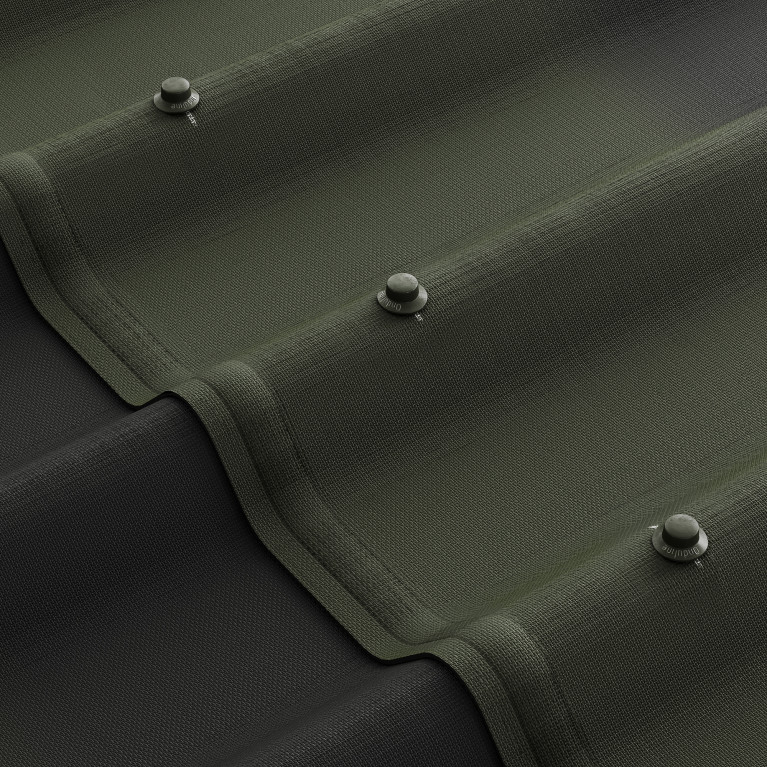 Черепица Ондулин зеленая