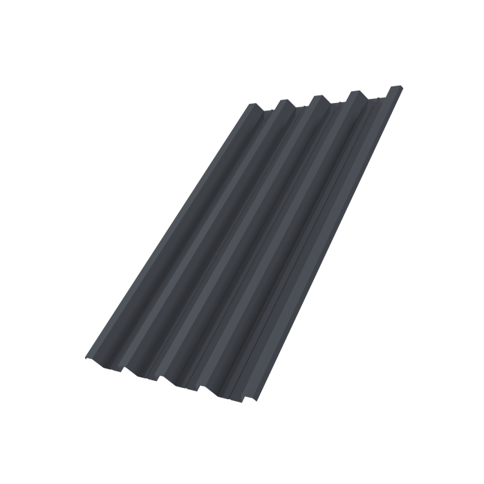 Профнастил Н60R v01 0,7 PE-Double RAL 7024 мокрый асфальт