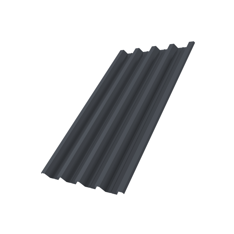 Профнастил Н60R v01 0,7 PE-Double RAL 7024 мокрый асфальт