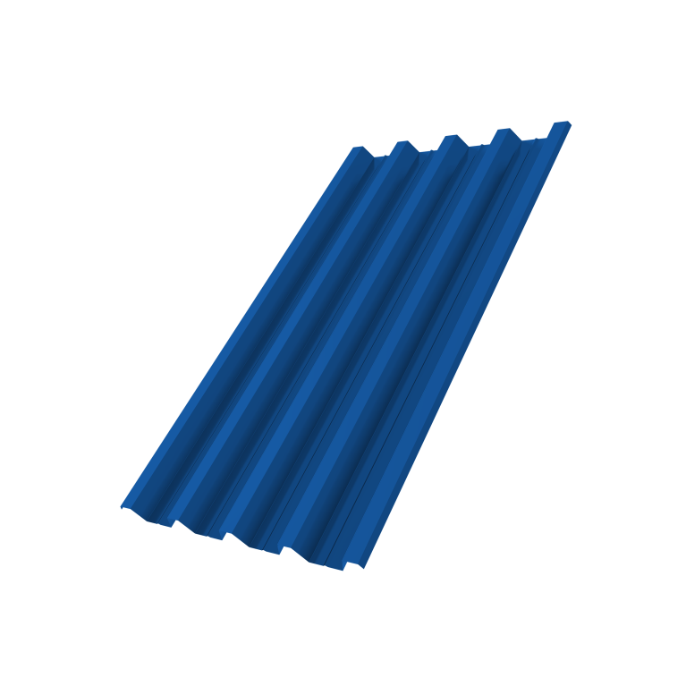 Профнастил Н60R v01 0,7 PE RAL 5005 сигнальный синий