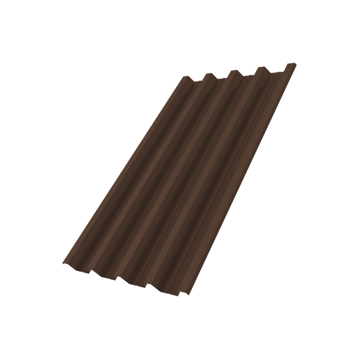 Профнастил Н60R v01 0,7 PE RAL 8017 шоколад
