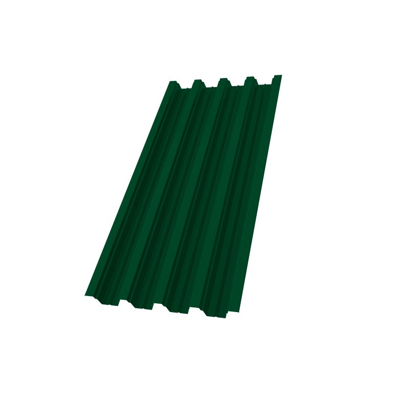 Профнастил Н75R 0,7 PE RAL 6005 зеленый мох