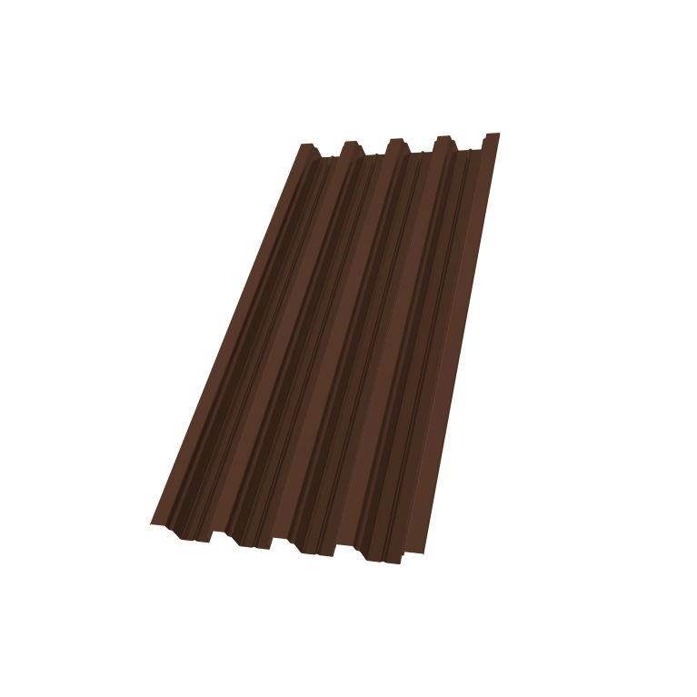 Профнастил Н75R 0,7 PE RAL 8017 шоколад