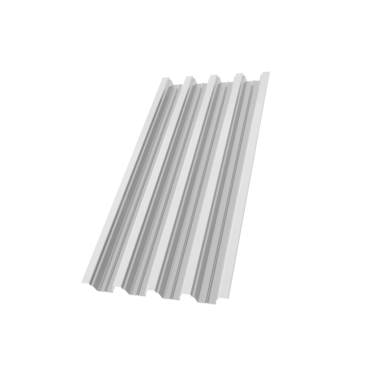 Профнастил Н75R 0,8 PE с пленкой RAL 9003 сигнальный белый