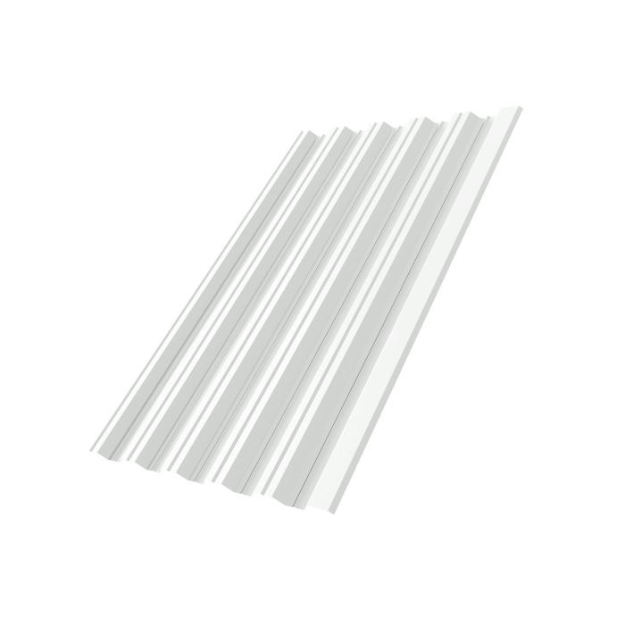 Профнастил НС35R 0,45 Drap RAL 9003 сигнальный белый