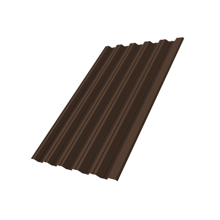 Профнастил НС35R 0,45 Drap TwinColor RAL 8017 шоколад