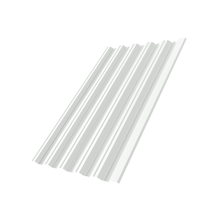 Профнастил НС35R 0,45 PE-Double RAL 9003 сигнальный белый