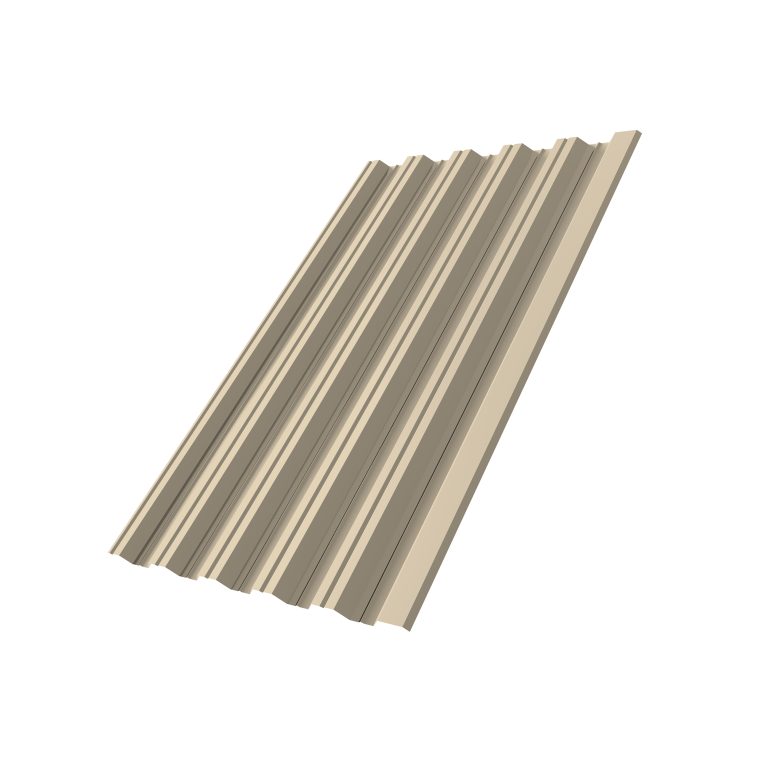 Профнастил НС35R 0,45 PE RAL 1015 светлая слоновая кость