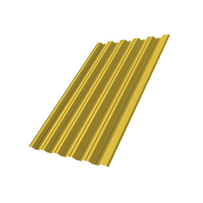 Профнастил НС35R 0,45 PE RAL 1018 цинково-желтый