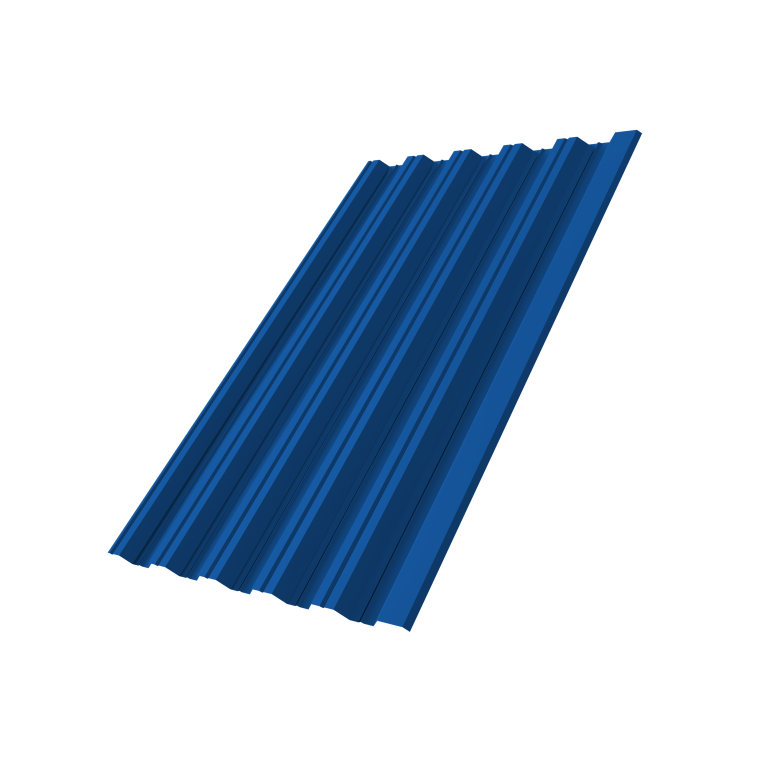 Профнастил НС35R 0,45 PE RAL 5005 сигнальный синий