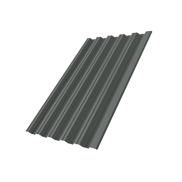 Профнастил НС35R 0,45 PE RAL 7005 мышино-серый